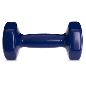 Гантель для фитнеса виниловая Zelart синяя, 2 кг (TA-2777-2_BL) - Фото №4