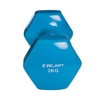 Гантель для фитнеса виниловая Zelart голубая, 3 кг (TA-2777-3_CYAN) - Фото №3