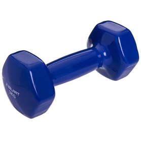 Гантель для фитнеса виниловая Zelart синяя, 3 кг (TA-2777-3_BL)
