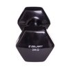 Гантель для фитнеса виниловая Zelart черная, 3 кг (TA-2777-3_BLK) - Фото №3