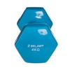 Распродажа*! Гантель для фитнеса виниловая Zelart голубая, 4 кг (TA-2777-4_CYAN) - Фото №3