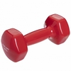 Гантель для фитнеса виниловая Zelart красная, 4 кг (TA-2777-4_RED)