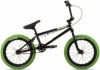 Велосипед BMX Stolen AGENT 16.25" 2021 BLACK W/ NEON GREEN TIRES (SKD-82-32)