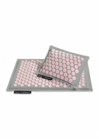 Коврик акупунктурный с подушкой (Аппликатор Кузнецова) 4FIZJO Eco Mat Grey/Pink, 68 x 42 см (4FJ0228) - Фото №6