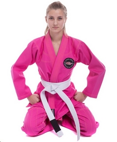 Кимоно для джиу-джитсу женское Hard Touch розовое (JJSL) - Фото №3