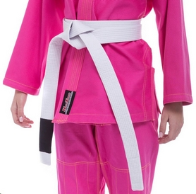 Кимоно для джиу-джитсу женское Hard Touch розовое (JJSL) - Фото №4