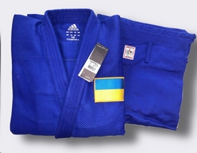 Кімоно для дзюдо Adidas Judo Uniform Champion 2 Olympic синє - Фото №2
