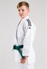 Кимоно для дзюдо Adidas Judo Uniform Club белое c черными полосами - Фото №4