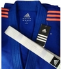 Кимоно для дзюдо Adidas Judo Uniform Club синее с оранжевыми полосами