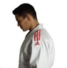 Кимоно для дзюдо Adidas Judo Uniform Club белое с красными полосами - Фото №3