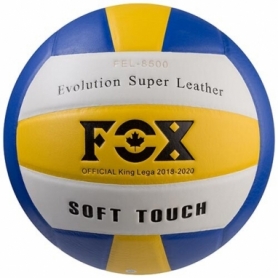 М'яч волейбольний FOX 18 Soft Touch жовто-біло-синій (VB/FX-3)