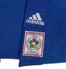 Кимоно для дзюдо Adidas Champion 2 IJF синее с белыми полосами - Фото №10