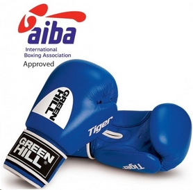 Перчатки боксерские Green Hill Tiger (лицензия AIBA) синие
