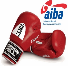 Перчатки боксерские Green Hill Tiger (лицензия AIBA) красные