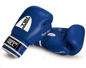 Перчатки боксерские Green Hill Super Star (лицензия AIBA) синие