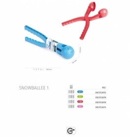Снежколеп Snowballee одинарный пластик, розовый (5905197264776) - Фото №2