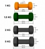 Гантель для фітнесу вінілова PowerPlay 4125, 1 кг (PP_4125_1kg) - Фото №3