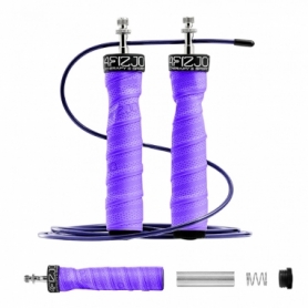 Скакалка скоростная для кроссфита 4FIZJO Speed Rope PRO+ фиолетовая (4FJ0246)