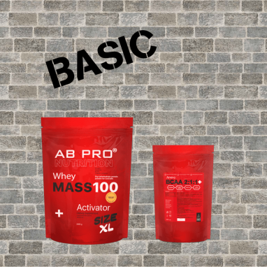 Комплект для набора мышечной массы BASIC AB PRO (гейнер, аминокислоты) (ABPR110)