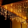 Гирлянда бахрома уличная (наружная) Springos LED Warm White, 8 м (200) (CL0201) - Фото №2