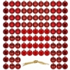 Набор елочных шаров Springos d=6 см красный, 100 шт (CA0168) - Фото №9