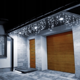 Гирлянда бахрома уличная (наружная) Springos LED Cold White, 8 м (200) (CL0200) - Фото №2