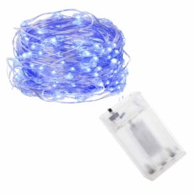 Гирлянда на батарейках Springos LED Blue, 4.9 м (50) (CL0016) - Фото №6