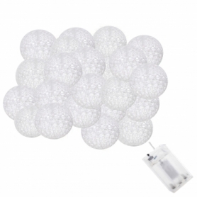 Гирлянда на батарейках Springos Cotton Balls LED Cold White, 6 м (30) (CL0049)