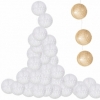 Гирлянда на батарейках Springos Cotton Balls LED Cold White, 6 м (30) (CL0049) - Фото №6