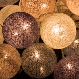 Гирлянда на батарейках Springos Cotton Balls LED Warm White, 6 м (30) (CL0061) - Фото №2