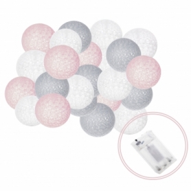 Гирлянда на батарейках Springos Cotton Balls LED Warm White, 6 м (30) (CL0061) - Фото №3