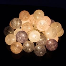 Гирлянда на батарейках Springos Cotton Balls LED Warm White, 6 м (30) (CL0061) - Фото №6