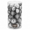 Набор елочных шаров Springos d=6, 5, 4 см серый, 30 шт (CA0173) - Фото №8