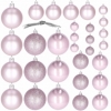 Набор елочных шаров Springos d=6, 5, 4 см розовый, 30 шт (CA0175) - Фото №6