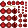 Набор елочных шаров Springos d=6, 5, 4 см красный, 30 шт (CA0179) - Фото №7