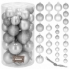 Набор елочных шаров Springos d=6, 5, 4 см серебристый, 30 шт (CA0180) - Фото №7