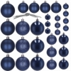 Набор елочных шаров Springos d=6, 5, 4 см темно синий, 30 шт (CA0181) - Фото №2