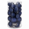 Набор елочных шаров Springos d=6, 5, 4 см темно синий, 30 шт (CA0181) - Фото №6