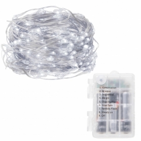 Гирлянда на батарейках Springos LED Pilot Cold White, 4.9 м (50) (CL0106) - Фото №3