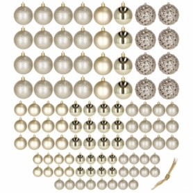 Набор елочных шаров Springos d=3-6 см золотистый, 100 шт (CA0132) - Фото №5