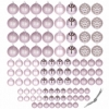 Набор елочных шаров Springos d=3-6 см розовый, 100 шт (CA0133) - Фото №10