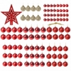 Набор елочных шаров Springos d=3-6 см красный, 100 шт (CA0122) - Фото №8