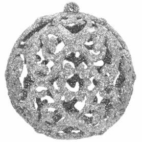 Набор елочных шаров Springos d=3-6 см серебристый, 100 шт (CA0020) - Фото №3