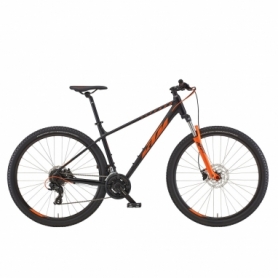 Велосипед горный KTM CHICAGO 272 27.5" рама L/48, черный матовый (оранжевый), 2022