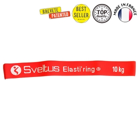 Резинка для фитнеса тканевая Sveltus Elasti'ring красная (SLTS-0154), 10 кг