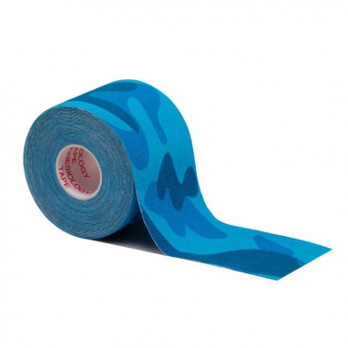 Кинезио тейп в рулоне (Kinesio tape) IVN 5см х 5м, камуфлированный синий (IV-6653KAM-1)