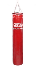 Мешок боксерский с кольцом PVC SportKo красный, 150 см (SP-6448P05)
