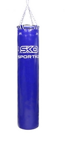 Мешок боксерский с кольцом PVC SportKo синий, 150 см (SP-6431P05)
