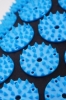 Коврик акупунктурный с валиком (Аппликатор Кузнецова) SportVida Black/Blue, 66 x 40 см (SV-HK0407) - Фото №3