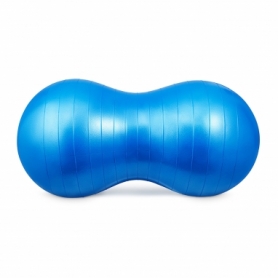 Мяч для фитнеса (арахис) Anti-Burst 4FIZJO Air Ball Peanut сининй, 45 x 90 см (4FJ0283) - Фото №4